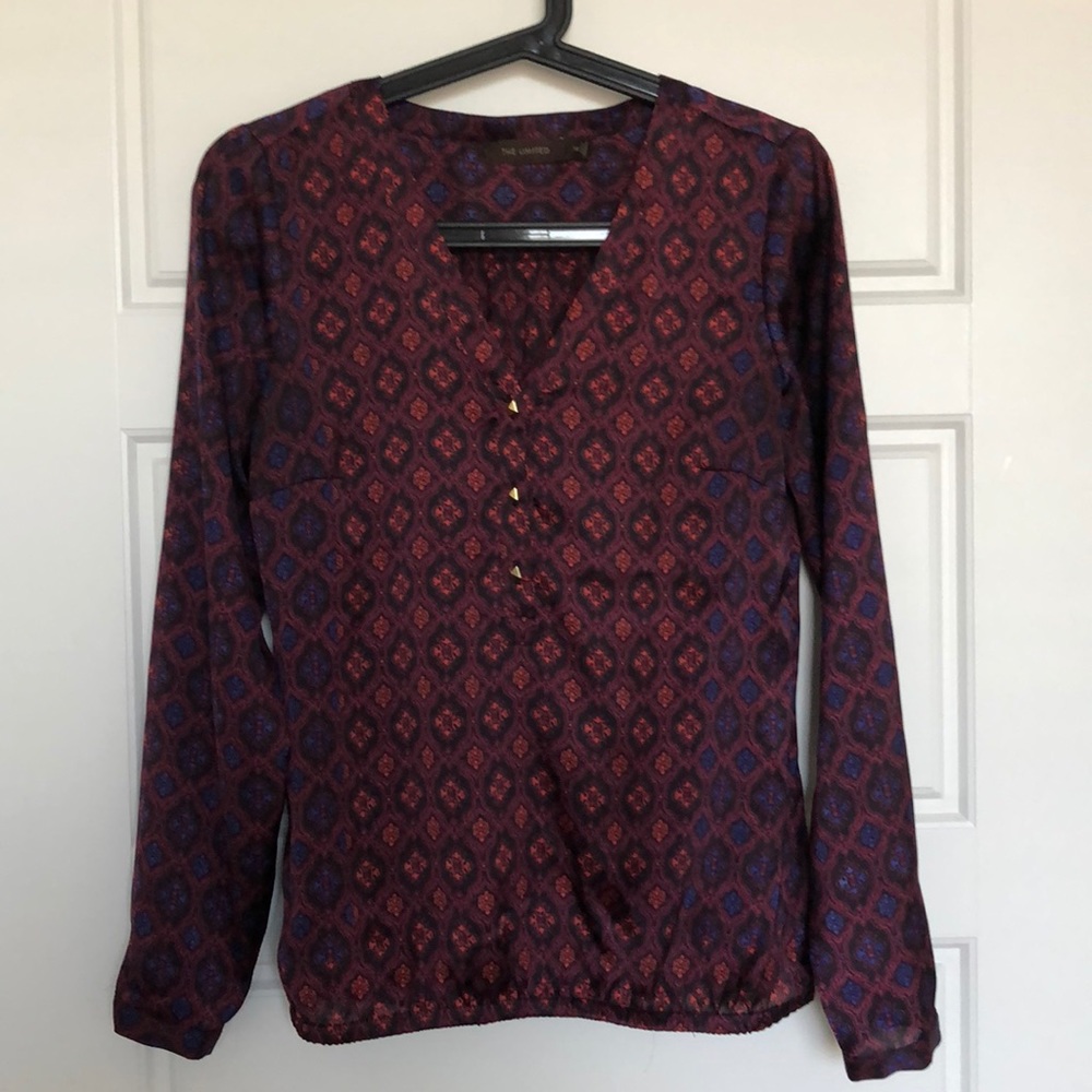 The Limited XS pattern blouse